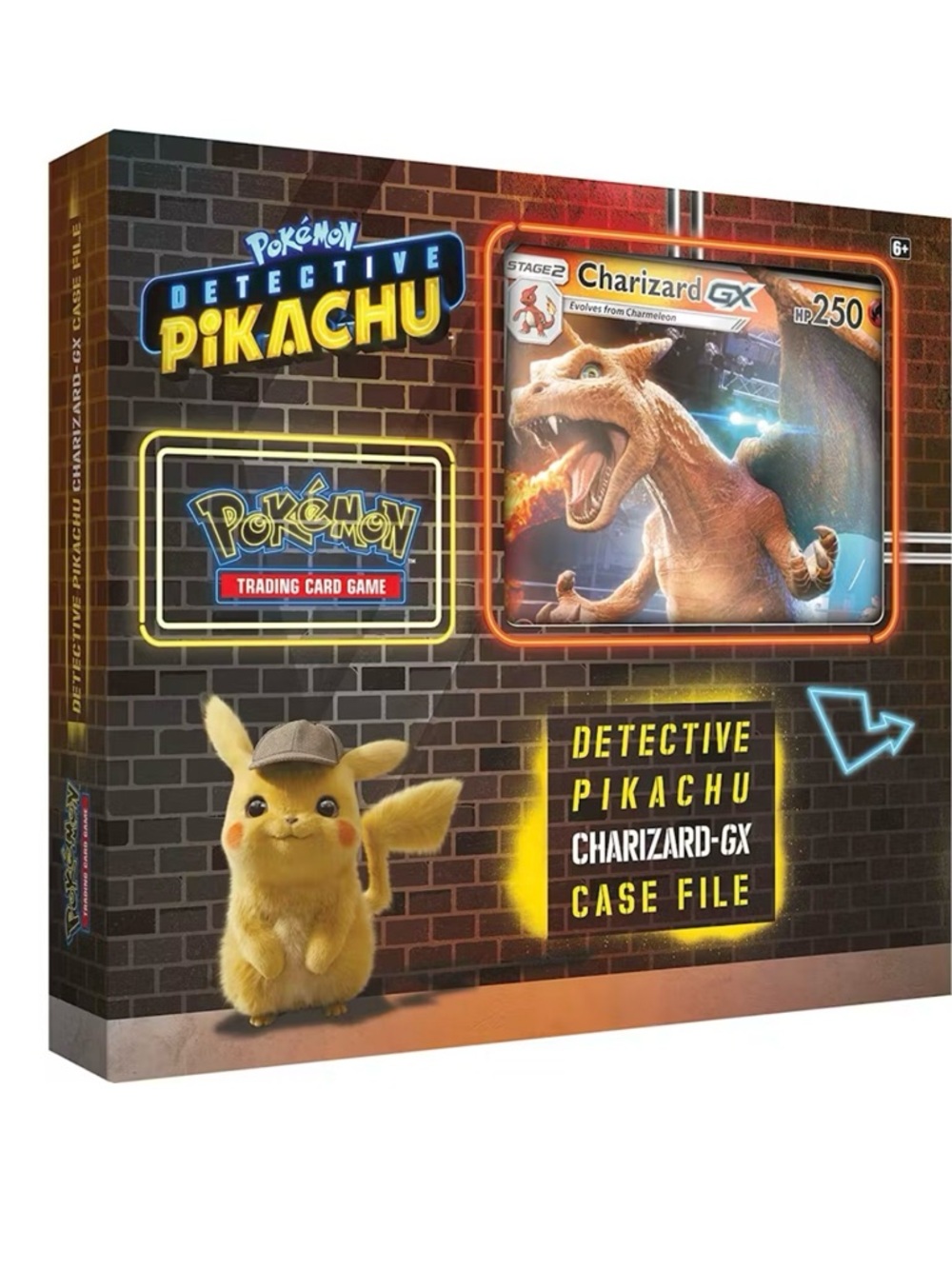 Sealed Pokémon Detective Pikachu Charizard-GX Case File - 2019 Rare